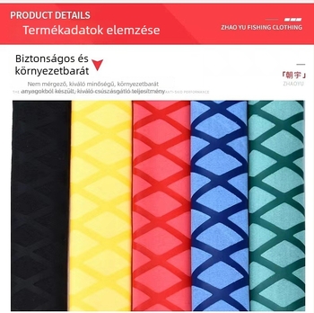 Horgászbot nyélvédő, izzadságszívó szalag és hőre összehúzódó cső, szilikon szigetelő burkolat, vastagabb csúszásmentes és vízálló