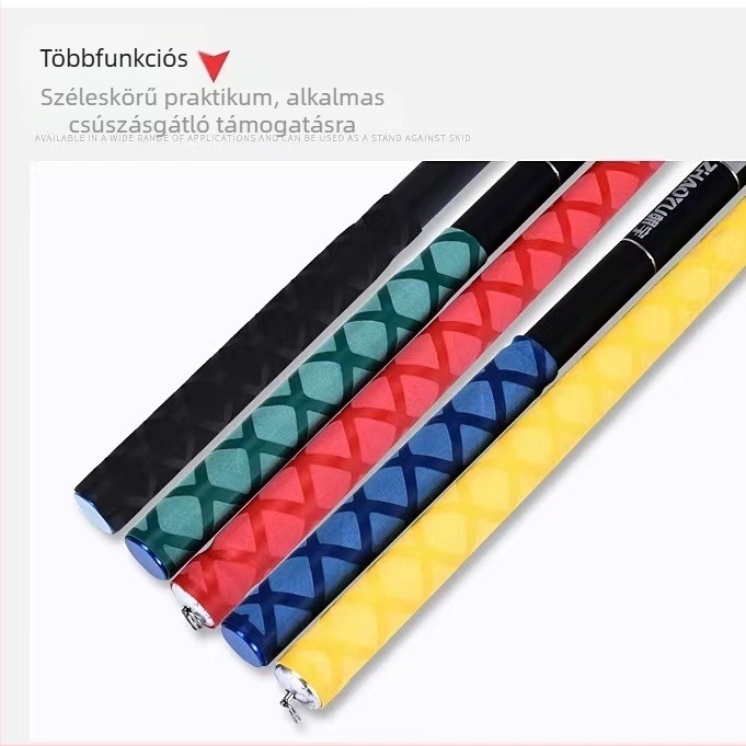 Horgászbot nyélvédő, izzadságszívó szalag és hőre összehúzódó cső, szilikon szigetelő burkolat, vastagabb csúszásmentes és vízálló