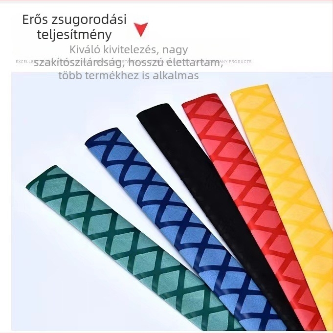 Horgászbot nyélvédő, izzadságszívó szalag és hőre összehúzódó cső, szilikon szigetelő burkolat, vastagabb csúszásmentes és vízálló