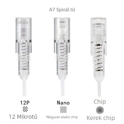 Cass egyedül használható tűpaneles készülék arc-mikro-tűzéshez — mikrospirális nano-chipek, MTS arckezelés