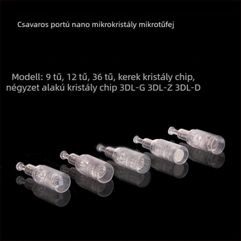 Tattoo/PMU Pop gép tűk készlet: nagy csavarfej, gömbölyű és négyzet kristálycsúcsok, MTs, egyedi eldobható tompa tű