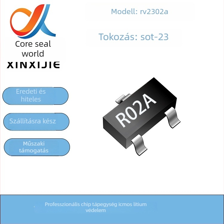 RV2302A Túlfeszültség- és túláramvédelmi kapcsoló chip, SOT-23 csomagolás