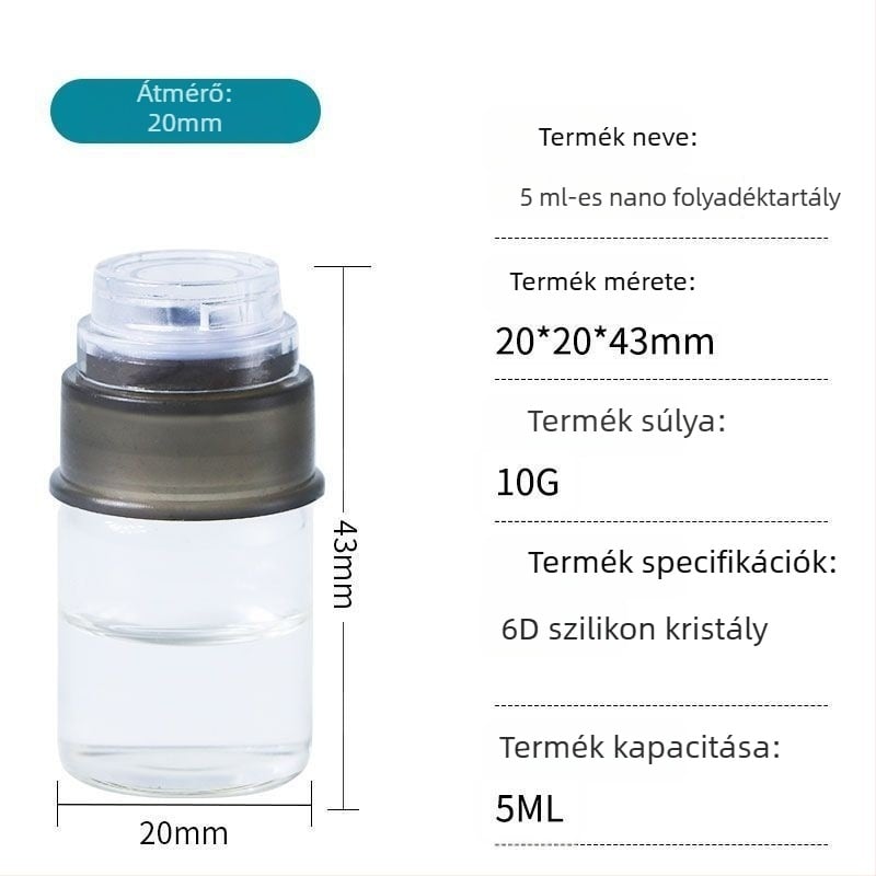 Mikrokriszta infúziós készülék, 5 ml, automatikus folyadékadagolás, 6D kristályos szépségkészülék, hordozható otthoni használatra