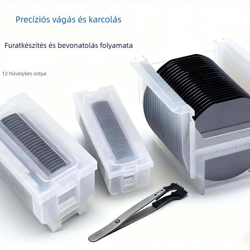 3 hüvelykes monokristályos szilícium wafer, magas tisztaságú, egy- és kétszempolírozott, 3 mm vastagságú, tudományos kutatásokhoz