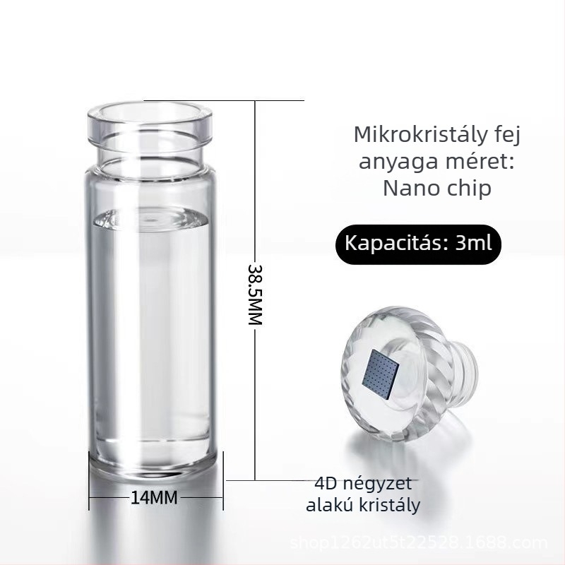 Nano víz-fény mikrokristály fej a haj növekedéséhez, mikrotűvel és ampullákkal ellátott fogyóeszközök