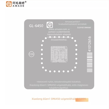 Snapdragon 6 Gen 1 SM6450 CPU izolációs háló ónnal bevont acélhálóval