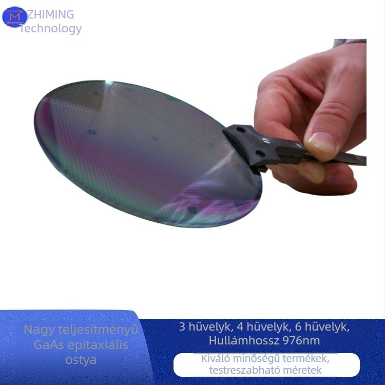 GaAs magas teljesítményű epitaxiális wafer, 976 nm-es lézer a jelöléshez