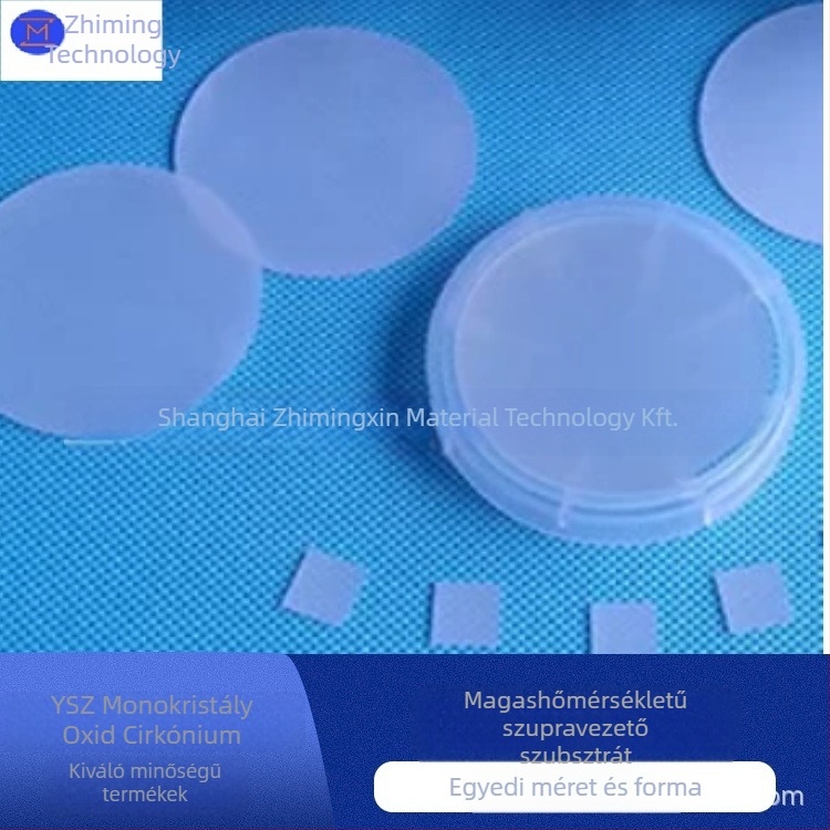 Zirkónia YSZ monokristályos lemez ZrO2, magas hőmérsékletű szupervezető aljzat dentál fibre- optikai csatlakozókhoz, kopásálló