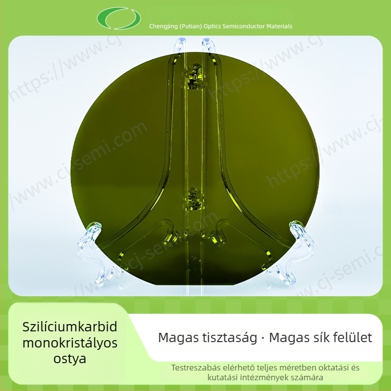 4 hüvelykes SiC monokristályos wafer, 4H/N típusú vezető