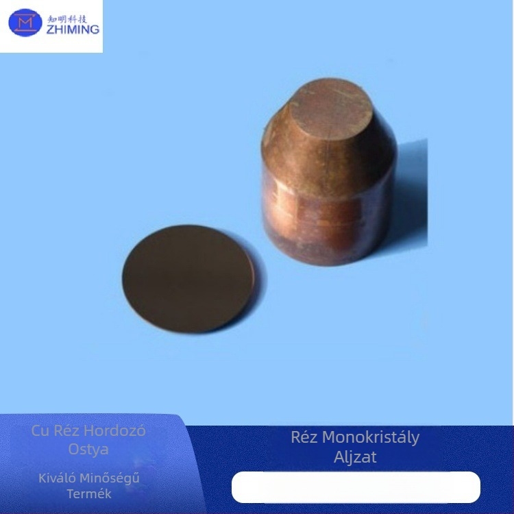 Réz szubsztrát wafer, monokristályos réz szubsztrát, beállítható méretek, forma és vastagság, PCB-ekhez
