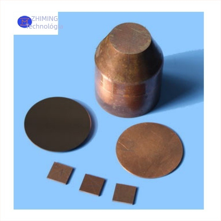 Réz szubsztrát wafer, monokristályos réz szubsztrát, beállítható méretek, forma és vastagság, PCB-ekhez