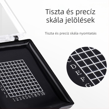 Chips- és wafer-minták tároló doboza, por- és antistatikus védelemmel szállításra.