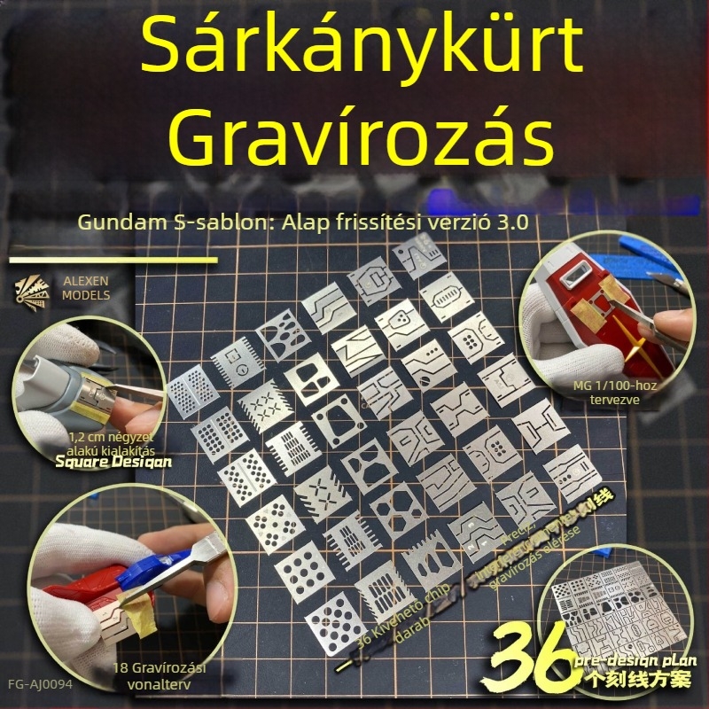 Ellison Sárkányorr mérővonalzó AJ0094 – Sci‑Fi katonai modellmódosítás chipkiegészítő vonalzó AJ0095