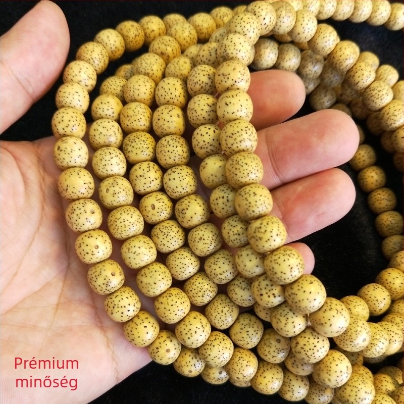 Xingyue Bodhi gyöngyök – 108 aranysárga Bodhi gyöngyök, nagy sűrűségű Zen meditáció
