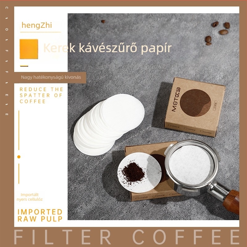 Kerek kávéfilterpapírok, 100 db, pour-overhez, vietnámi kávéfőzőhöz, hideg driphez, Aeropress és moka pot
