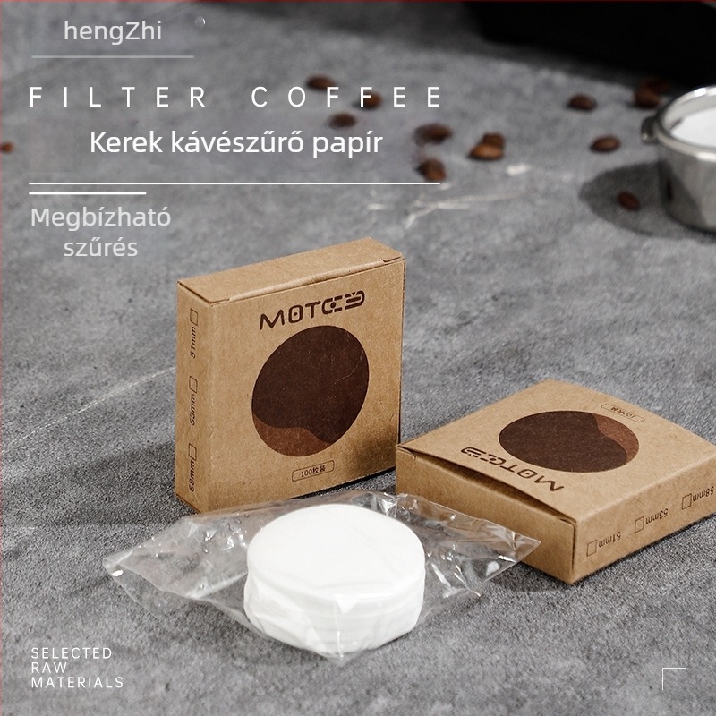 Kerek kávéfilterpapírok, 100 db, pour-overhez, vietnámi kávéfőzőhöz, hideg driphez, Aeropress és moka pot
