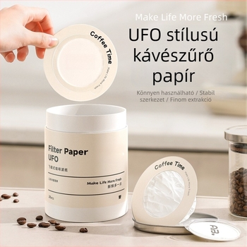 UFO alakú kávéfőzőfilterpapír kézi készítésű kávéhoz, AB csomag