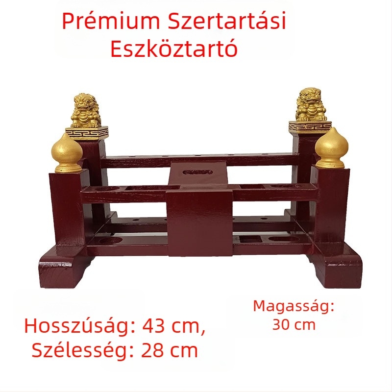 Daoista rituális eszközök tárolója és oltárállvány