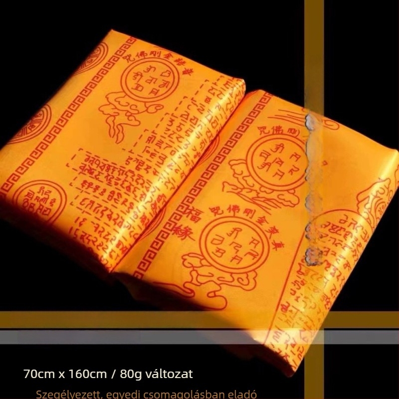 Szatén Dharani Szutra pléd macskák és kutyák számára, buddhista meditációs pléd a túlvilág számára