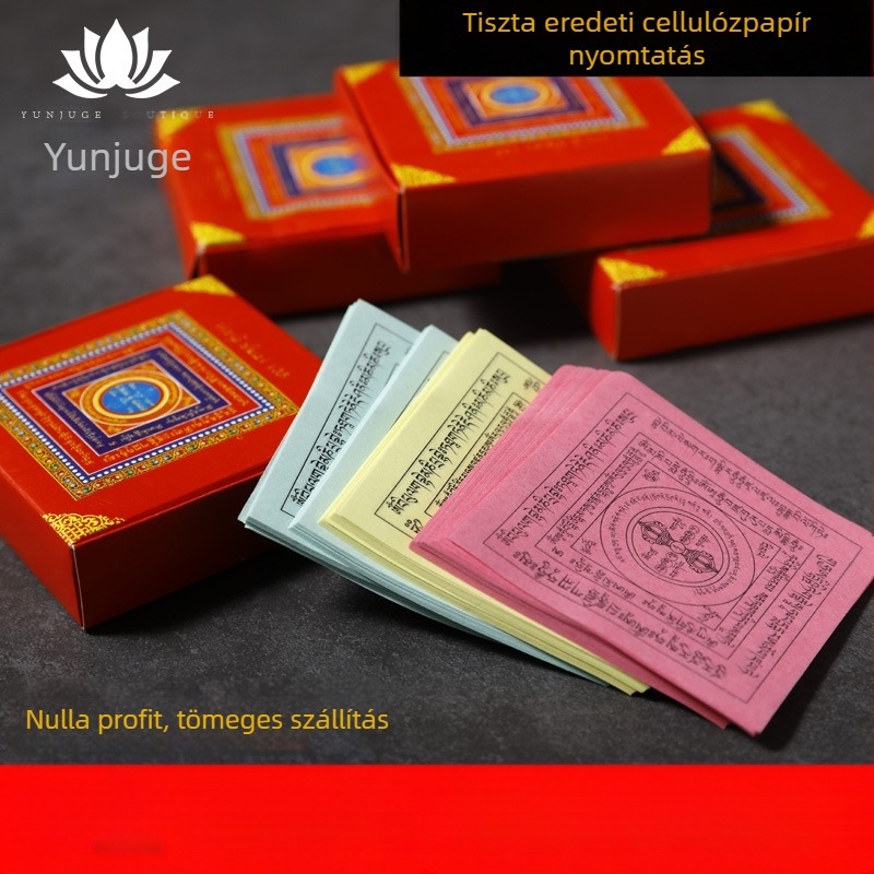 Tibeti-stílusú felajánlási pénzpapír otthoni Buddha- és ősök tiszteletére, egyértelmű nyomtatással