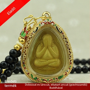 Thaiföldi buddhista amulett rejtett arccal