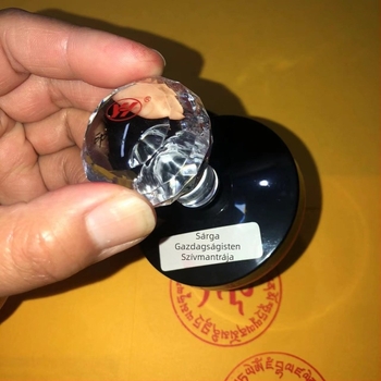 Huang Caishen Szív Mantra Pecsét, tibeti ezoterikus kerék pecsét, 5 cm, olajkibocsátó