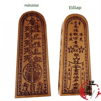 Fából készült Guanyin talizmán buddhista imádatra és dekorációhoz