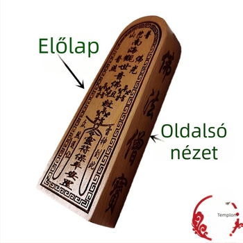 Fából készült Guanyin talizmán buddhista imádatra és dekorációhoz