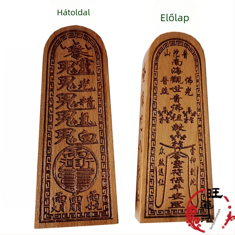 Fából készült Guanyin talizmán buddhista imádatra és dekorációhoz