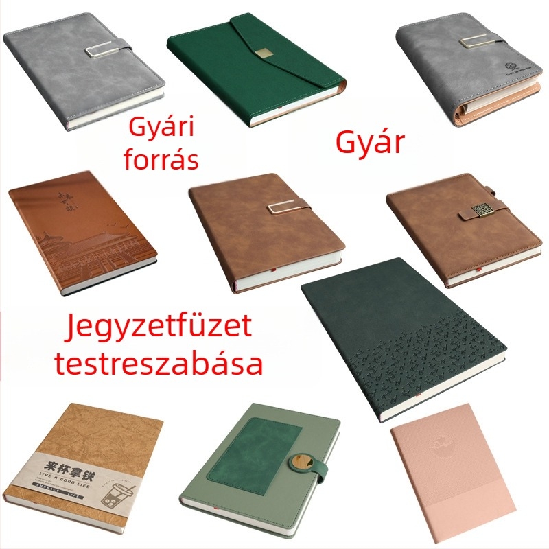 Személyre szabott üzleti A5 jegyzetfüzet puha bőrtokkal, vastagított jegyzetfüzet diákoknak, kézzel írt napló