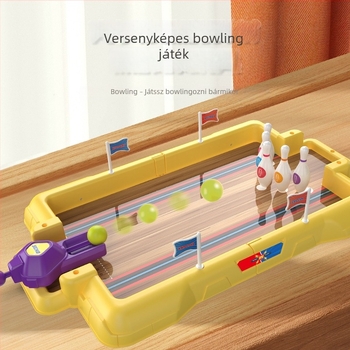Többfunkciós asztali oktatási játék bowlinggal, katapulttal és futballal