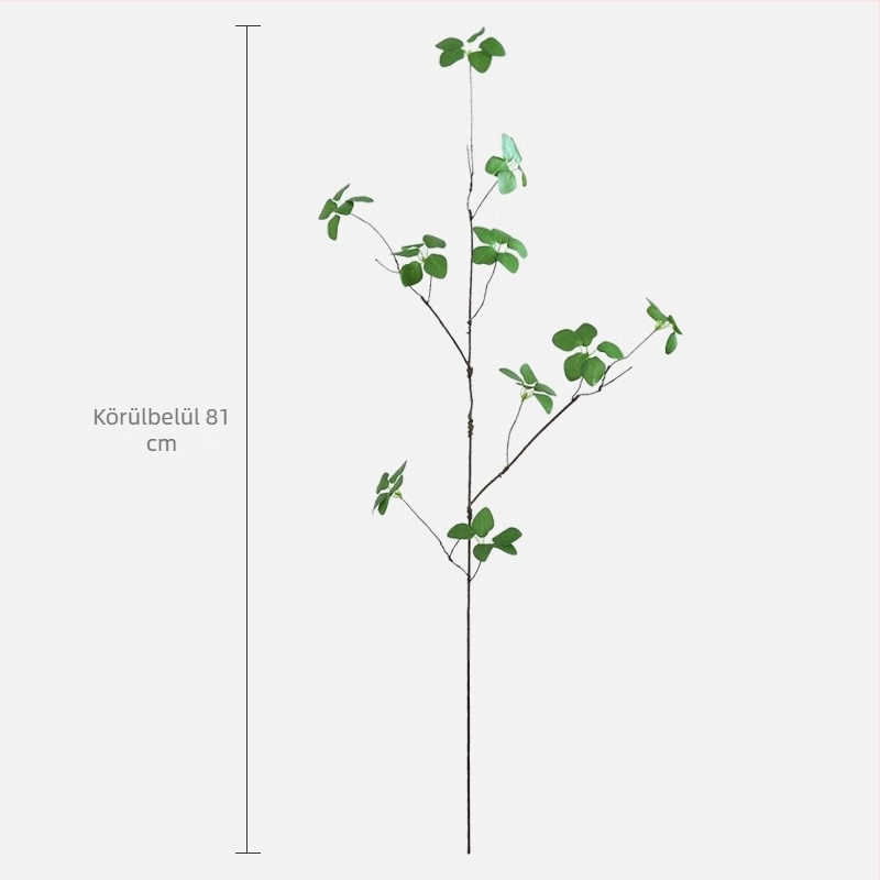 Lotusleveles művirágos növény cserépben, selyem virágokkal, beltéri modern minimális dekoráció, inda ágak, 30–100 cm