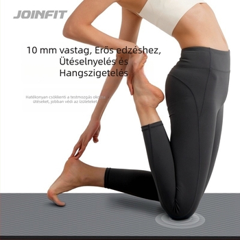 Joinfit jóga matrac, csúszásmentes, 10 mm, 180 x 60 cm, otthoni edzéshez, hasizomgyakorlatokhoz, jóga és tánc