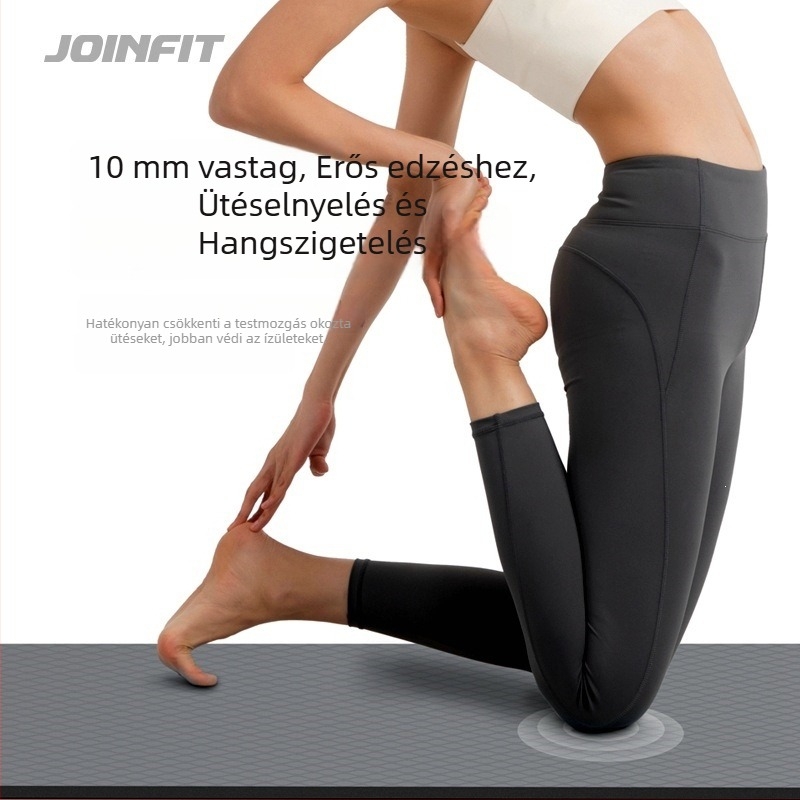 Joinfit jóga matrac, csúszásmentes, 10 mm, 180 x 60 cm, otthoni edzéshez, hasizomgyakorlatokhoz, jóga és tánc