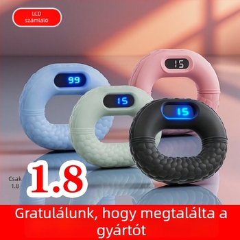 Szilikon fogásgyűrű – ujjak erőnléti edzéséhez és kézrehabilitációhoz, fogáslabda a fitneszhez