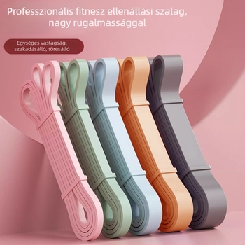 Szilikon ellenálláserősítő szalag teljes test edzéséhez és nyújtáshoz, jóga gyakorlatokhoz, hát, lábak és farizmok számára