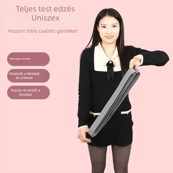 Szilikon ellenálláserősítő szalag teljes test edzéséhez és nyújtáshoz, jóga gyakorlatokhoz, hát, lábak és farizmok számára