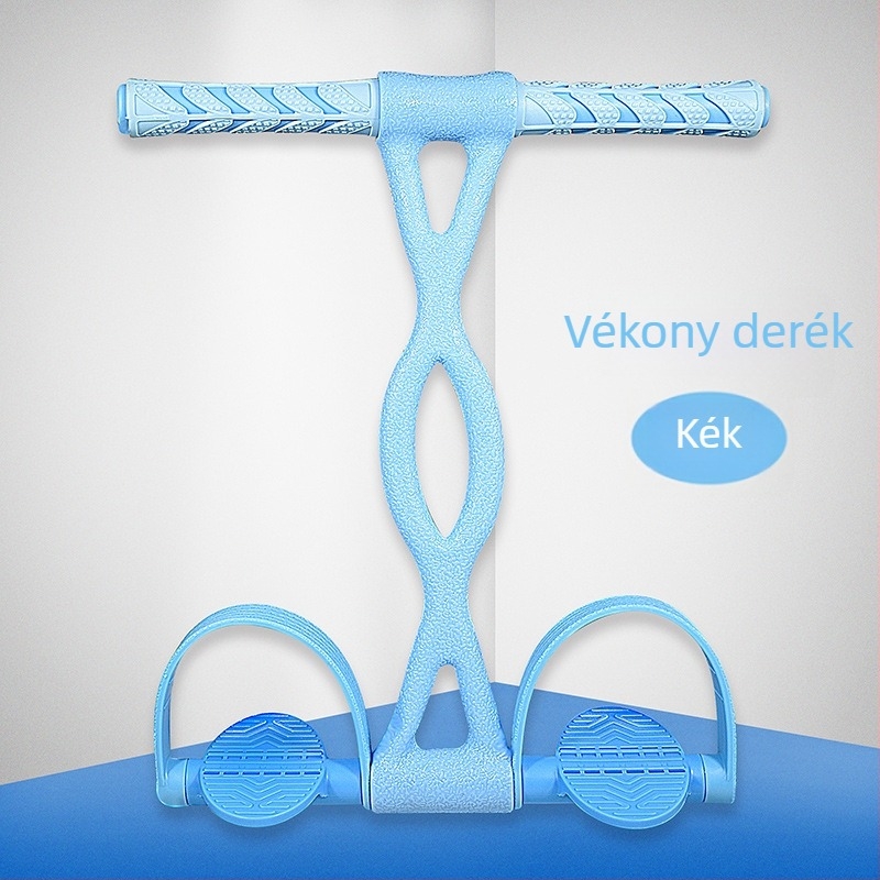 Pedálos feszítő – otthoni mellkasnyitó edzéshez való edző, többfunkciós elasztikus kötéllel
