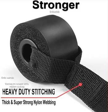 Ajtóhoz rögzíthető ellenállási szalag-ankor – nylon feszítőzsinór, jóga heveder csatlakozó, fitness eszköz kiegészítő