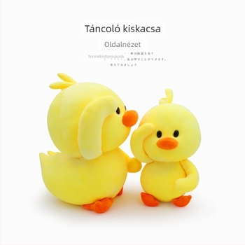 Párnás plüss kacsa – aranyos sárga kacsa baba, puha plüss játék lányoknak