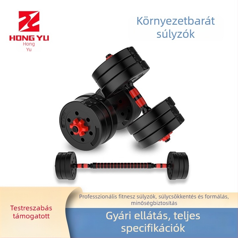 Környezeti szempontból barátságos cementes súlyzó készlet otthoni használatra, állítható 20–30 kg, rúddal és súlyzókkal