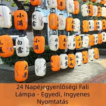 Kültéri vízálló fényfüzér falra szerelhető lámpa kínai vidéki stílusban – dekoráció vendégházak, teaházak és látványosságok számára