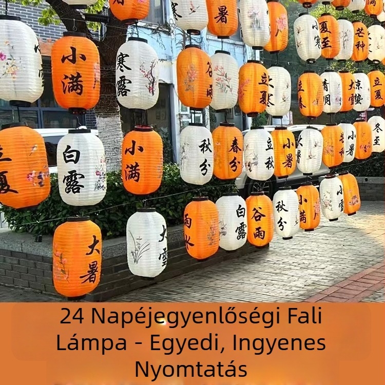 Kültéri vízálló fényfüzér falra szerelhető lámpa kínai vidéki stílusban – dekoráció vendégházak, teaházak és látványosságok számára
