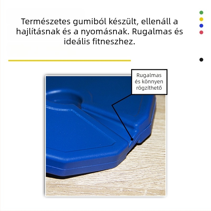 Gumi súlytárcsák súlyzórúdhoz, hordozható kivitel 35 mm-es lyukkal