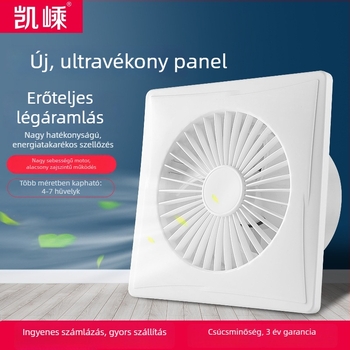 Kay Sheng Fürdőszobai szellőztető ventilátor, falra/ablakra szerelhető, 4–6 hüvelyk, csendes, visszacsapó szeleppel