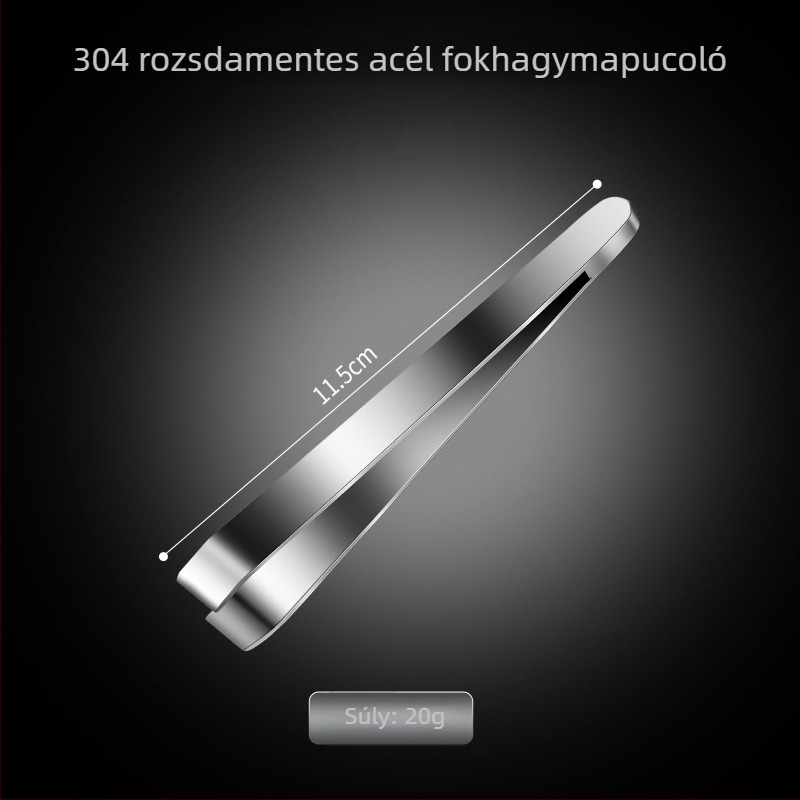 Friendship Rozsdamentes acél fokhagyma pucoló és prés – modern, minimalist konyhai eszköz
