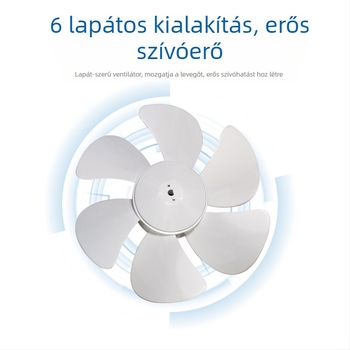 Yue Niu Ablakos kipufogó ventilátor fürdőszobába és konyhába, otthoni használatra, függő vagy falra szerelhető, alacsony zajszint