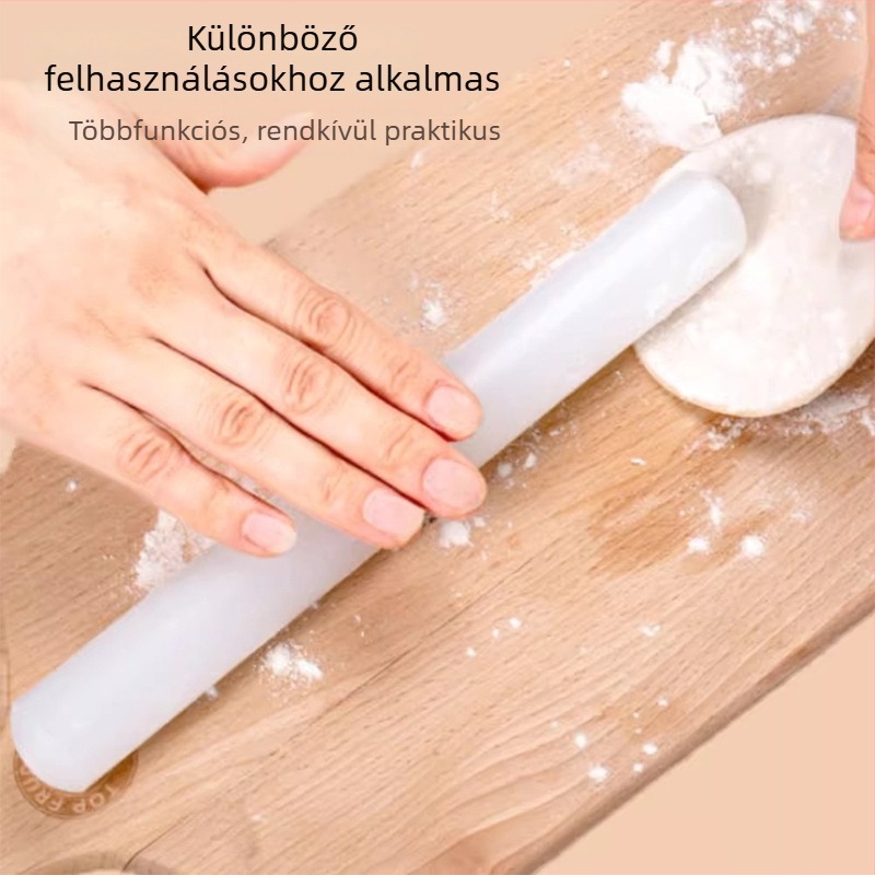 PP műanyag nyújtófa, három részes készlet, tapadásmentes, élelmiszer-minőségű, tészta nyújtásához, hosszú és rövid nyújtó felületek