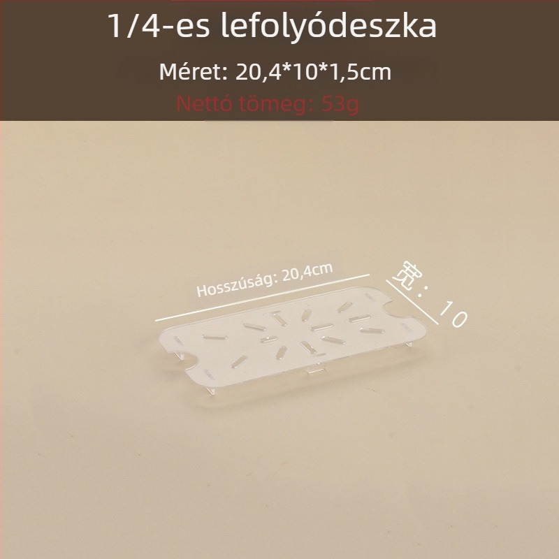 GN-bázis lefolyó tál vízszigetelő lappal gyümölcsöknek és zöldségeknek