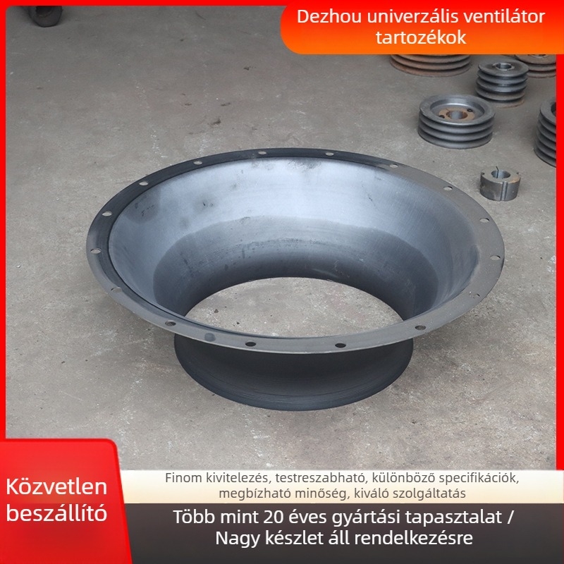 Centrifugális ventilátor - légbeömlő, első lemez, harangszáj, levegőgyűjtő, irányító gyűrű